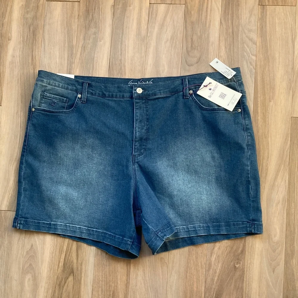 Gloria Vanderbilt Amanda jean short with slimming panel flawless stretch 24W - Picture 16 of 16